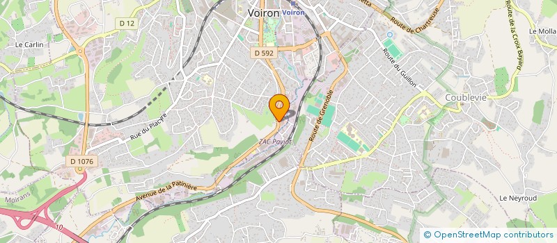 localisation de l'entreprise GARAGE DU PARC à VOIRON