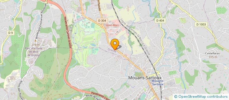 localisation de l'entreprise GARAGE DU PARK  GRASSE