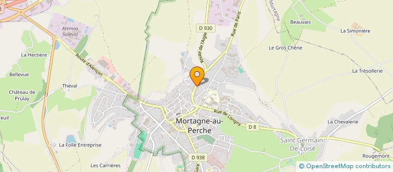 localisation de l'entreprise GARAGE DU PERCHE à MORTAGNE-AU-PERCHE