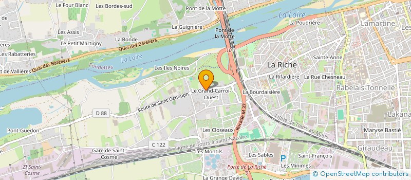 localisation de l'entreprise GARAGE DU PERIPHERIQUE à LA RICHE
