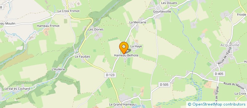 localisation de l'entreprise GARAGE DU PETIT BOURG  LA HAGUE