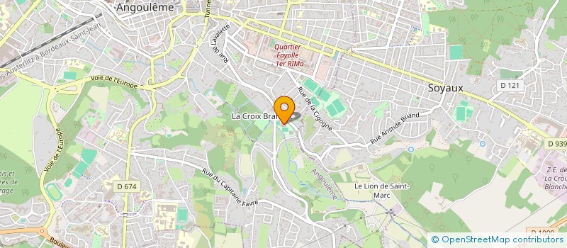 localisation de l'entreprise GARAGE DU PETIT FRESQUET à ANGOULEME