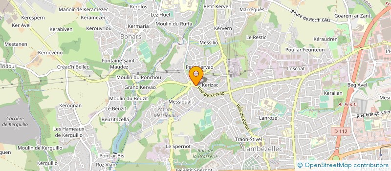 localisation de l'entreprise GARAGE DU PETIT KERVAO à BREST