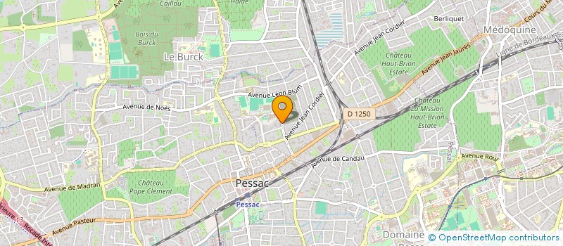 localisation de l'entreprise GARAGE DU PIN VERT à PESSAC