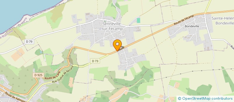 localisation de l'entreprise GARAGE DU PLATEAU  SENNEVILLE-SUR-FECAMP
