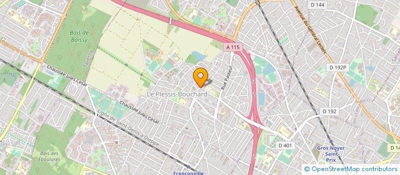 localisation de l'entreprise GARAGE DU PLESSIS BOUCHARD à LE PLESSIS-BOUCHARD