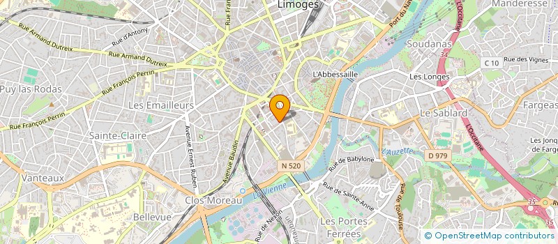 localisation de l'entreprise GARAGE DU POLE 45 à LIMOGES