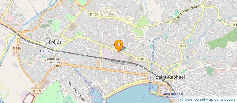 localisation de l'entreprise GARAGE DU PONANT à FREJUS