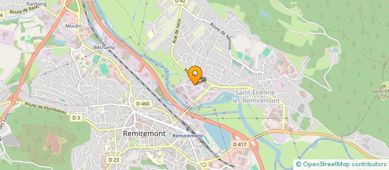 localisation de l'entreprise GARAGE DU PONCEE  SAINT-ETIENNE-LES-REMIREMONT