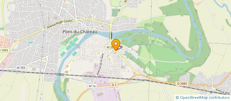 localisation de l'entreprise GARAGE DU PONT à PONT-DU-CHATEAU