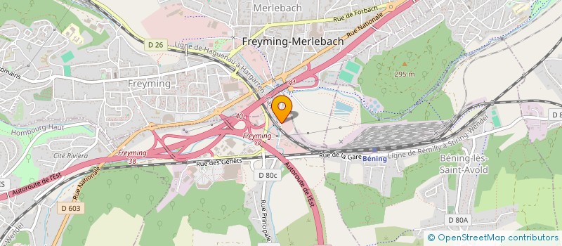 localisation de l'entreprise GARAGE DU PONT  BETTING