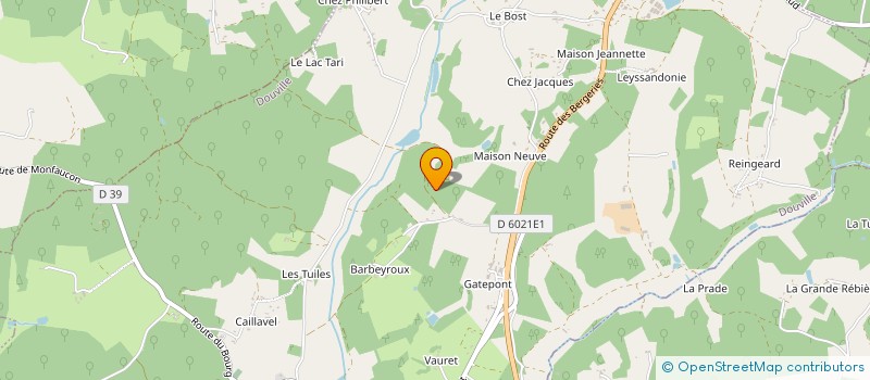 localisation de l'entreprise GARAGE DU PONTILLOU  VILLAMBLARD