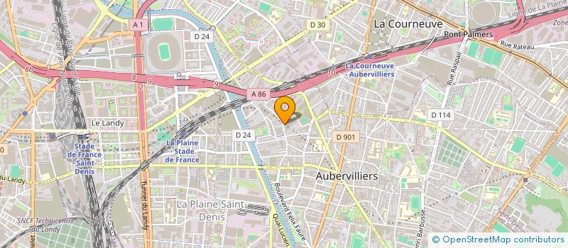 localisation de l'entreprise GARAGE DU PORT à AUBERVILLIERS