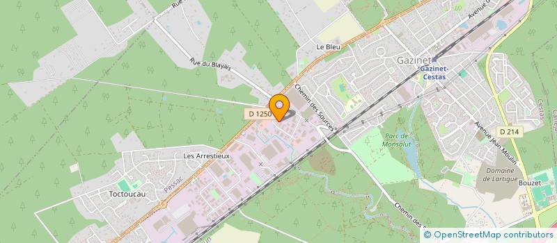 localisation de l'entreprise GARAGE DU PORT AERIEN  CESTAS