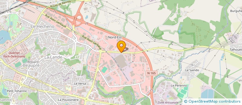 localisation de l'entreprise GARAGE DU PRAT SARL à VANNES