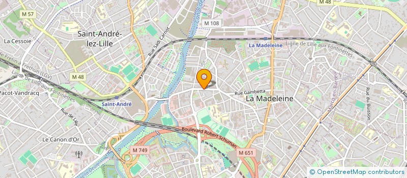 localisation de l'entreprise GARAGE DU PRE CATELAN à LA MADELEINE