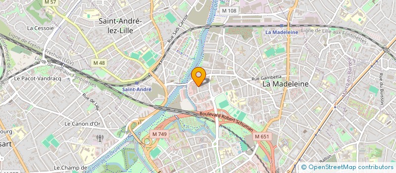 localisation de l'entreprise GARAGE DU PRE CATELAN à LA MADELEINE