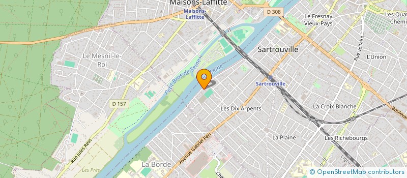 localisation de l'entreprise GARAGE DU QUAI DE SEINE  SARTROUVILLE