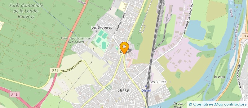 localisation de l'entreprise GARAGE DU ROND POINT  OISSEL