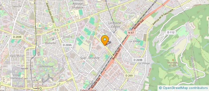 localisation de l'entreprise GARAGE DU ROND POINT  SAINT-MARTIN-D'HERES