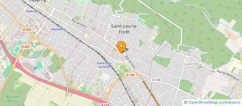 localisation de l'entreprise GARAGE DU RU SARL à SAINT-LEU-LA-FORET