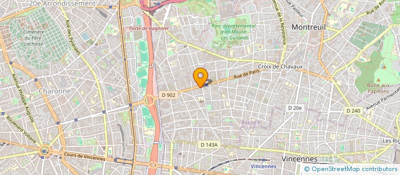 localisation de l'entreprise GARAGE DU SAUVOY à MONTREUIL