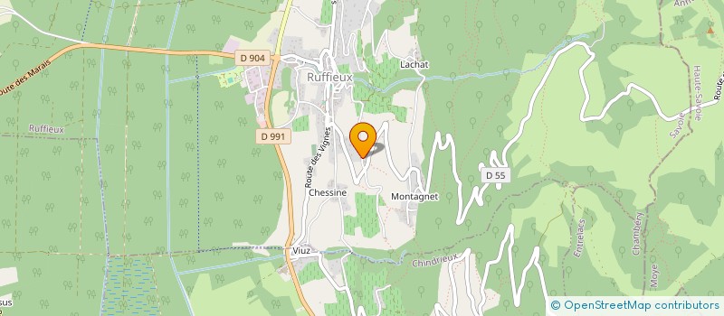 localisation de l'entreprise GARAGE DU STADE à RUFFIEUX