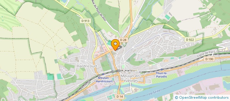 localisation de l'entreprise GARAGE DU STADE  MEULAN-EN-YVELINES