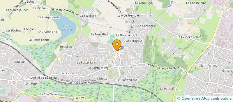 localisation de l'entreprise GARAGE DU STADE à COUERON