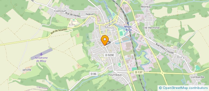 localisation de l'entreprise GARAGE DU THERAIN à BALAGNY-SUR-THERAIN