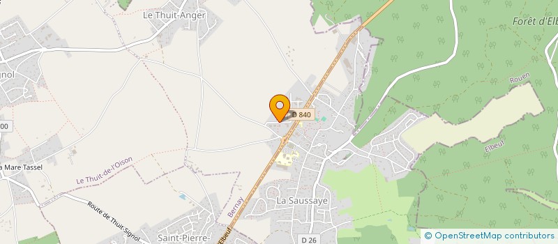 localisation de l'entreprise GARAGE DU THUIT  LE THUIT DE L'OISON