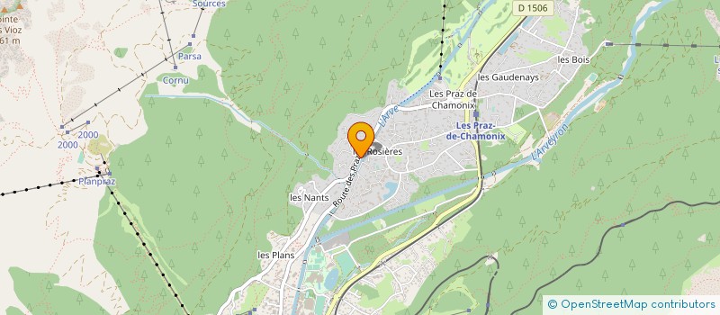 localisation de l'entreprise GARAGE DU TOURNANT  CHAMONIX-MONT-BLANC