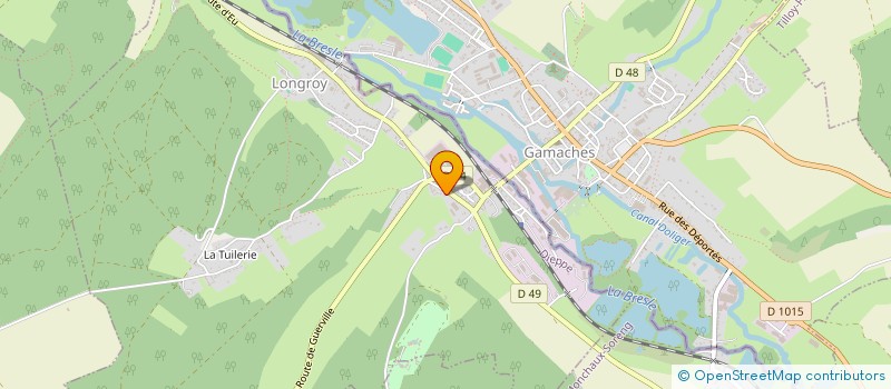 localisation de l'entreprise GARAGE DU VAL DE BRESLE  LONGROY