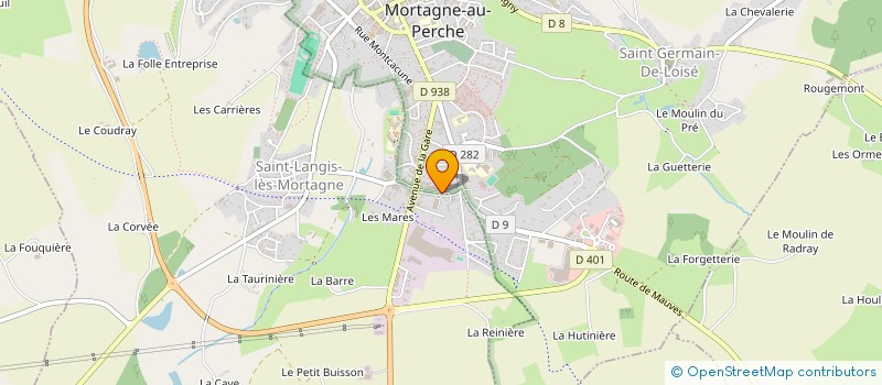 localisation de l'entreprise GARAGE DU VALDIEU à SAINT-LANGIS-LES-MORTAGNE
