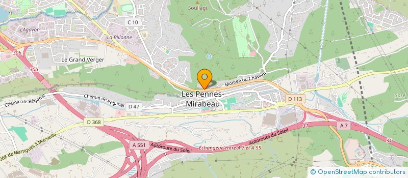 localisation de l'entreprise GARAGE DU VALLON à LES PENNES-MIRABEAU