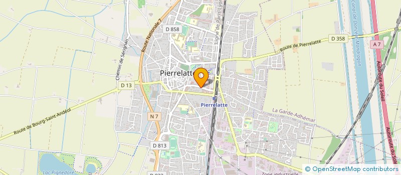 localisation de l'entreprise GARAGE DU VENT à PIERRELATTE