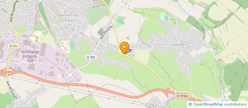 localisation de l'entreprise GARAGE DU VILLAGE  BEHREN-LES-FORBACH