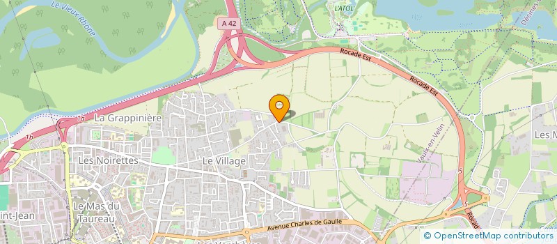 localisation de l'entreprise GARAGE DU VILLAGE  VAULX-EN-VELIN