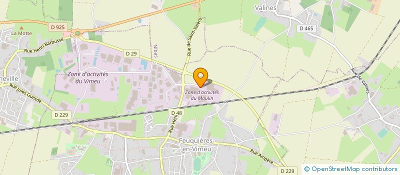 localisation de l'entreprise GARAGE DU VIMEU  FEUQUIERES-EN-VIMEU