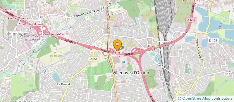 localisation de l'entreprise GARAGE DUCASSE  VILLENAVE-D'ORNON