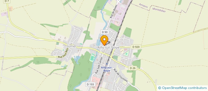 localisation de l'entreprise GARAGE DUCROQUET  AILLY-SUR-NOYE