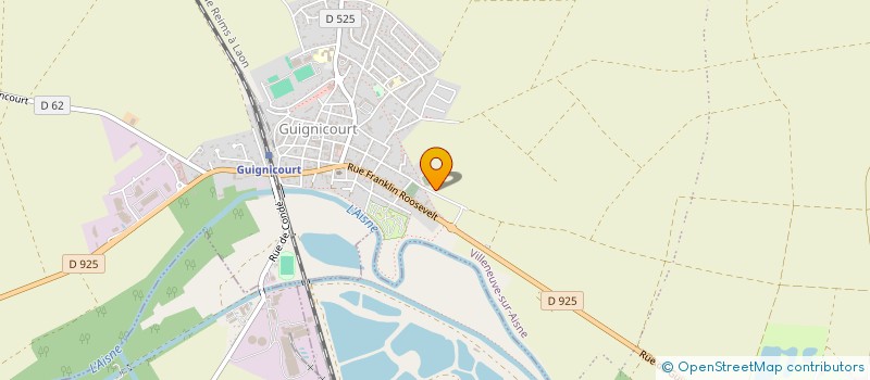 localisation de l'entreprise GARAGE DUFOUR à VILLENEUVE-SUR-AISNE