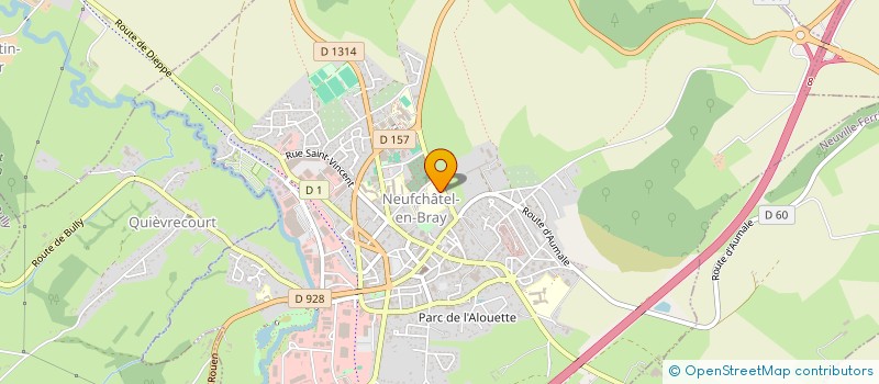 localisation de l'entreprise GARAGE DUPARC à NEUFCHATEL-EN-BRAY