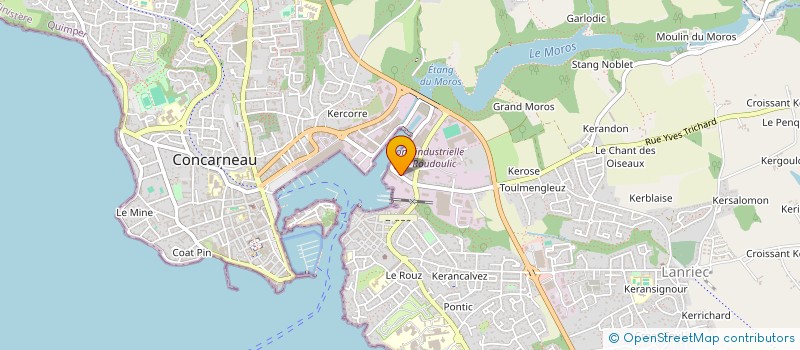 localisation de l'entreprise GARAGE DUQUESNE à CONCARNEAU