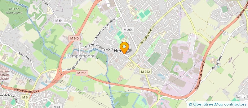 localisation de l'entreprise GARAGE DUQUESNE  HEM