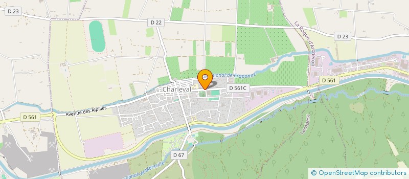 localisation de l'entreprise GARAGE DUQUESNEL  CHARLEVAL