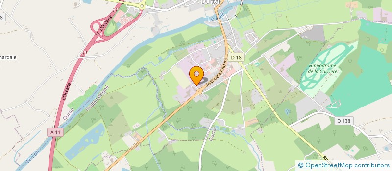 localisation de l'entreprise GARAGE DURTAL AUTOMOBILES  DURTAL