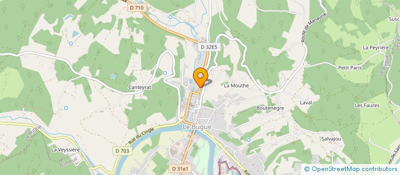 localisation de l'entreprise GARAGE E-S-A CHEVAUX ET FILS SAS à LE BUGUE
