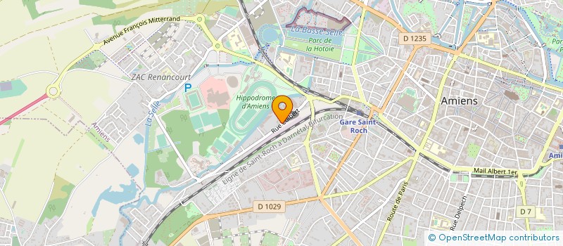 localisation de l'entreprise GARAGE EASY GLASS 80 à AMIENS