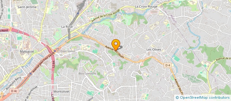 localisation de l'entreprise GARAGE ECHANGE VENTE (GEV) à MARSEILLE